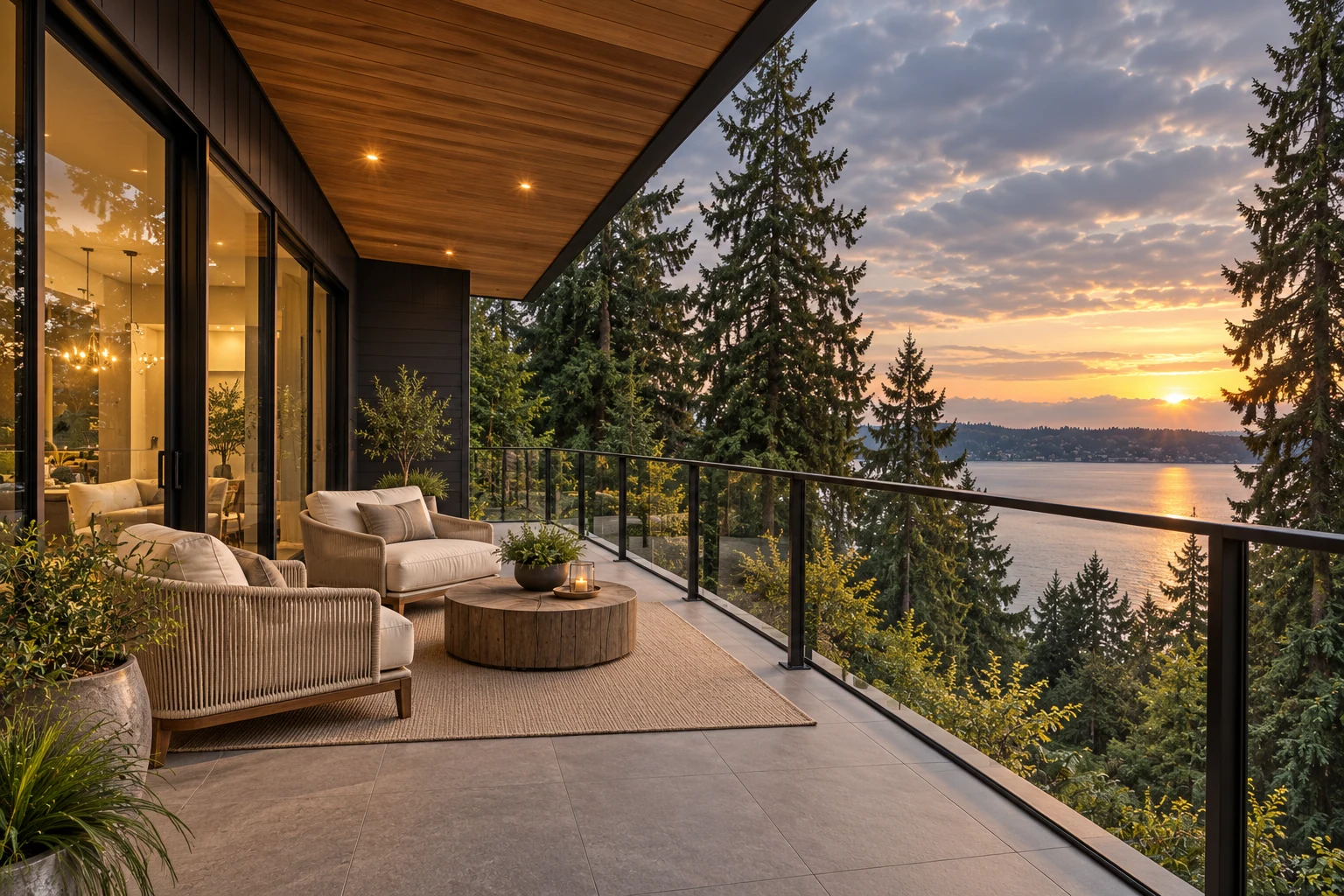 Sheltered balcony visualization